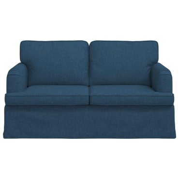 vidaXL Καναπές Μπλε 144x80x85cm ύφασμα