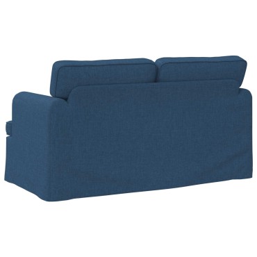 vidaXL Καναπές Μπλε 144x80x85cm ύφασμα
