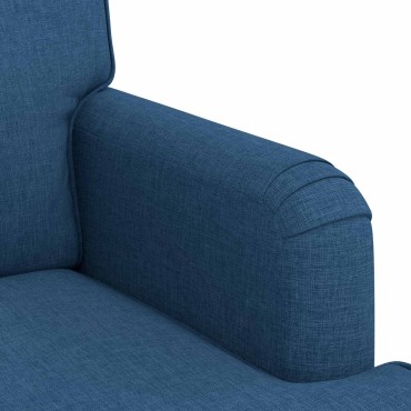 vidaXL Καναπές Μπλε 144x80x85cm ύφασμα