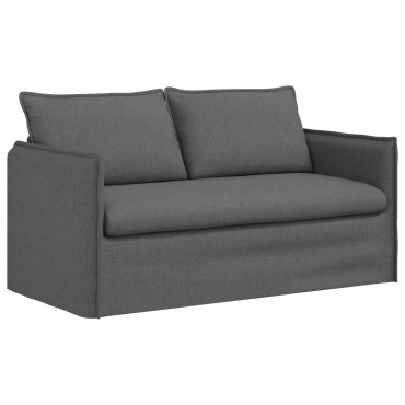 vidaXL Καναπές Σκούρο Γκρι 156x82x85cm ύφασμα