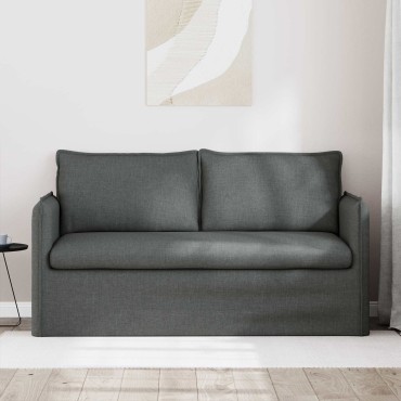 vidaXL Καναπές Σκούρο Γκρι 156x82x85cm ύφασμα
