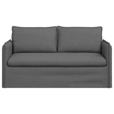 vidaXL Καναπές Σκούρο Γκρι 156x82x85cm ύφασμα