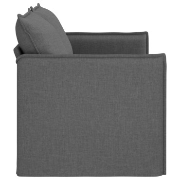 vidaXL Καναπές Σκούρο Γκρι 156x82x85cm ύφασμα