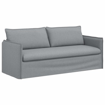 vidaXL Καναπές Ανοιχτό γκρι 196x82x85cm ύφασμα
