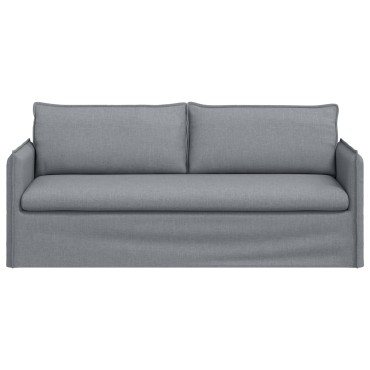 vidaXL Καναπές Ανοιχτό γκρι 196x82x85cm ύφασμα