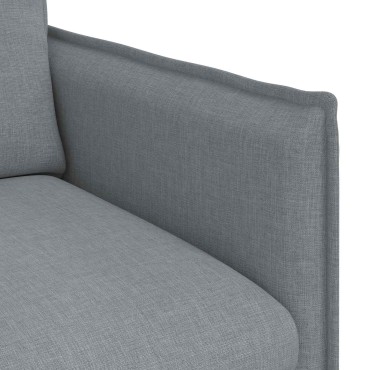 vidaXL Καναπές Ανοιχτό γκρι 196x82x85cm ύφασμα