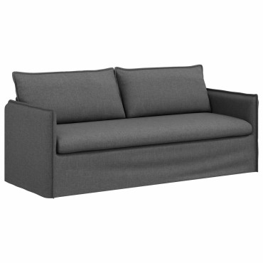 vidaXL Καναπές Σκούρο Γκρι 196x82x85cm ύφασμα