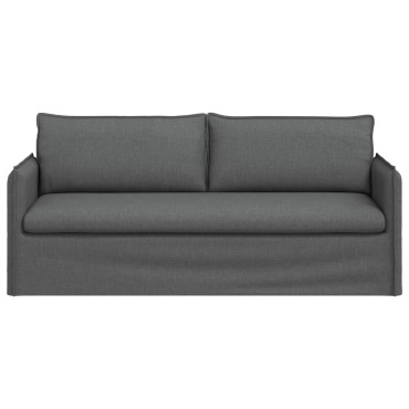 vidaXL Καναπές Σκούρο Γκρι 196x82x85cm ύφασμα