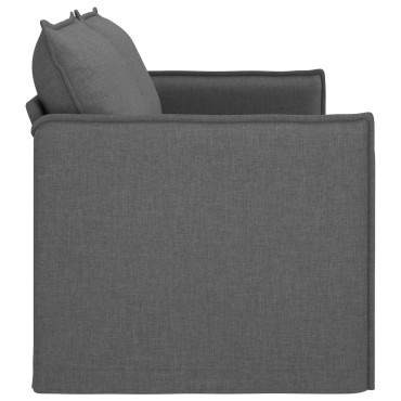 vidaXL Καναπές Σκούρο Γκρι 196x82x85cm ύφασμα