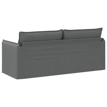 vidaXL Καναπές Σκούρο Γκρι 196x82x85cm ύφασμα