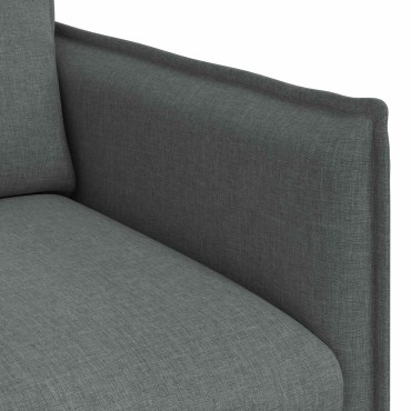 vidaXL Καναπές Σκούρο Γκρι 196x82x85cm ύφασμα
