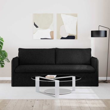 vidaXL Καναπές Μαύρο 196x82x85cm ύφασμα