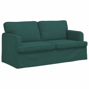 vidaXL Σετ Καναπέ 2 τεμ. Σκούρο Πράσινο ύφασμα 162x80x85cm  Διθέσιος