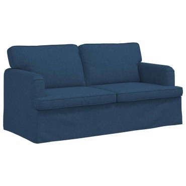 vidaXL Σετ Καναπέ 2 τεμ. Μπλε ύφασμα 162x80x85cm  Διθέσιος