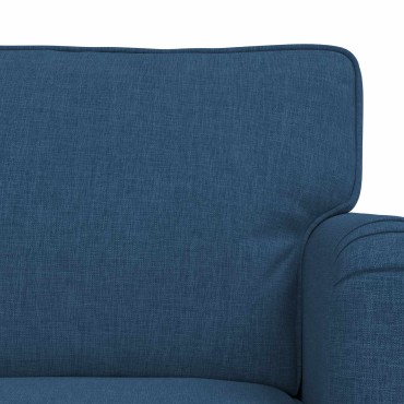vidaXL Σετ Καναπέ 2 τεμ. Μπλε ύφασμα 201x80x85cm  Διθέσιος