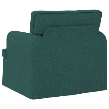 vidaXL Καναπές Σκούρο Πράσινο 84x80x85cm ύφασμα