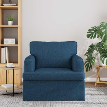 vidaXL Καναπές Μπλε 84x80x85cm ύφασμα