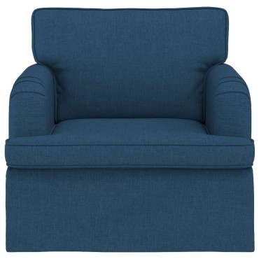 vidaXL Καναπές Μπλε 84x80x85cm ύφασμα