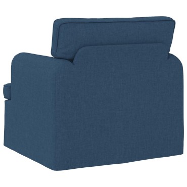 vidaXL Καναπές Μπλε 84x80x85cm ύφασμα