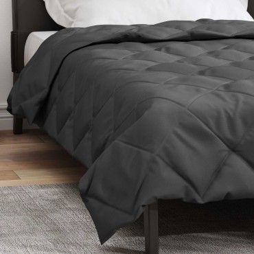 vidaXL Καλοκαιρινό Παπλωματοθήκη 200 x 135 εκ. Καλοκαίρι Ανθρακί