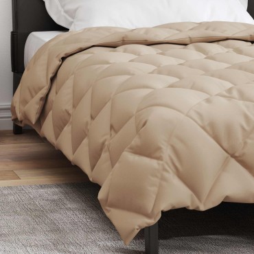 vidaXL Χειμερινό Παπλωματοθήκη 135 x 200 cm 450 gsm Taupe