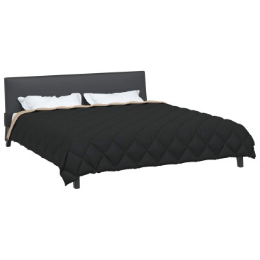 vidaXL Χειμερινό Παπλωματοθήκη 220 x 240 cm 450 gsm Μαύρο και Ταμπά