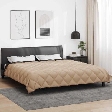 vidaXL Χειμερινό Παπλωματοθήκη 220 x 240 cm 450 gsm Μαύρο και Ταμπά