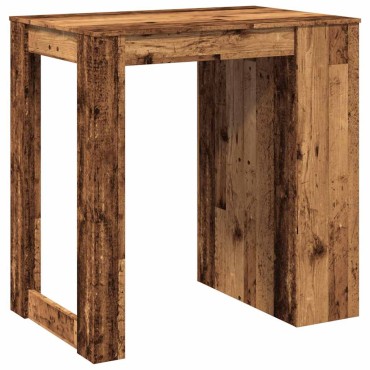 vidaXL Τραπέζι Μπαρ Όψη Παλαιού Ξύλου 102x70x103,5cm Επεξεργ. Ξύλο 1 τεμ.