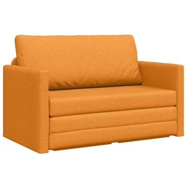 vidaXL Κρεβάτι καναπές Σκούρο κίτρινο 124x71x78cm ύφασμα