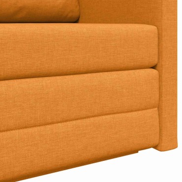 vidaXL Κρεβάτι καναπές Σκούρο κίτρινο 124x71x78cm ύφασμα