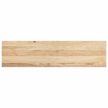 vidaXL Πατάκια Σκάλας 2 τεμ. 100x25x2 εκ. Ακατέργαστο Μασίφ Ξύλο Δρυός