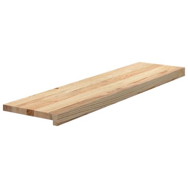 vidaXL Πατάκια Σκάλας 2 τεμ. 100x25x2 εκ. Ακατέργαστο Μασίφ Ξύλο Δρυός