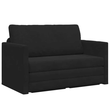 vidaXL Κρεβάτι καναπές Μαύρο 124x71x78cm Βελούδο