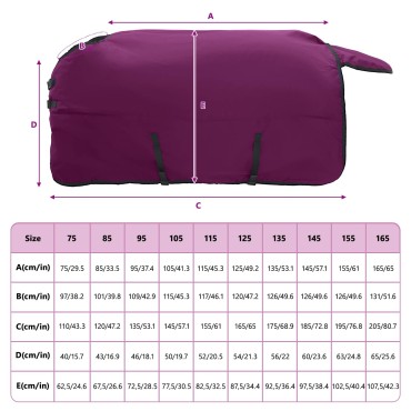 vidaXL Σαμάρι Ίππου Πλήρες μωβ 85 cm Πολυεστέρας