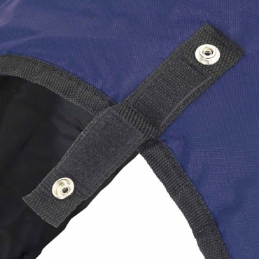 vidaXL Σαμάρι Ίππου Πλήρες ναυτικό μπλε 145 cm Πολυεστέρας