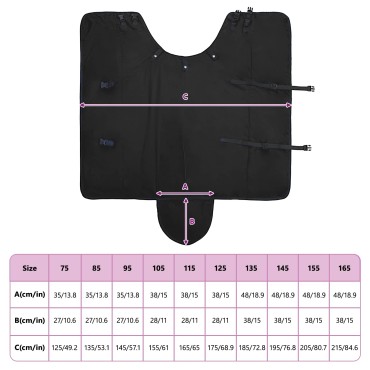 vidaXL Σαμάρι Ίππου Πλήρες μαύρο 145 cm Πολυεστέρας