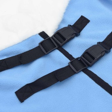 vidaXL Σαμάρι Ίππου Μπλε aqua 115 cm Πολικές φλις