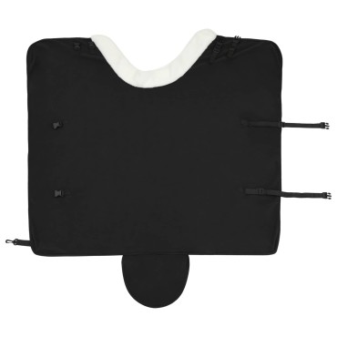 vidaXL Σαμάρι Ίππου Μαύρο 85 cm Πολικές φλις