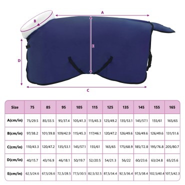 vidaXL Σαμάρι Ίππου Σκούρο μπλε 85 cm Πολικές φλις