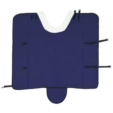 vidaXL Σαμάρι Ίππου Σκούρο μπλε 165 cm Πολικές φλις
