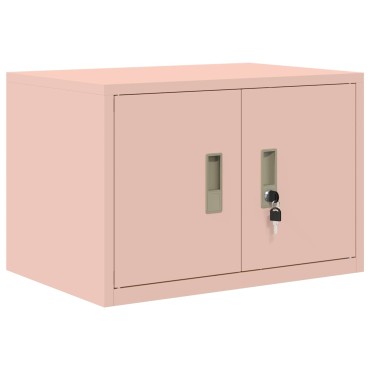 vidaXL Ντουλάπι αποθήκευσης Ροζ 60x40x40cm Ατσάλι 1 τεμ.