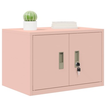 vidaXL Ντουλάπι αποθήκευσης Ροζ 60x40x40cm Ατσάλι 1 τεμ.