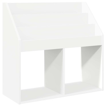 vidaXL Βιβλιοθήκη Παιδιών Λευκό 72,5x29,5x69cm Επεξεργασμένο Ξύλο 1 τεμ.