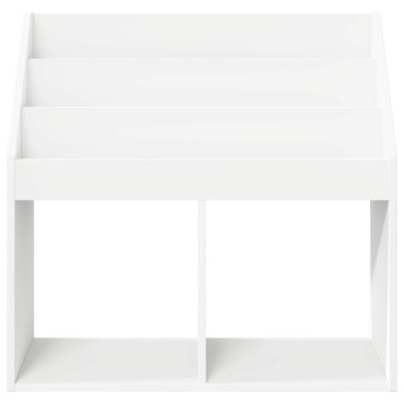 vidaXL Βιβλιοθήκη Παιδιών Λευκό 72,5x29,5x69cm Επεξεργασμένο Ξύλο 1 τεμ.