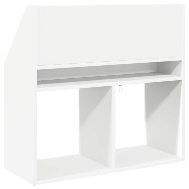 vidaXL Βιβλιοθήκη Παιδιών Λευκό 72,5x29,5x69cm Επεξεργασμένο Ξύλο 1 τεμ.