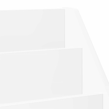 vidaXL Βιβλιοθήκη Παιδιών Λευκό 72,5x29,5x69cm Επεξεργασμένο Ξύλο 1 τεμ.
