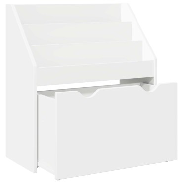 vidaXL Βιβλιοθήκη Παιδιών Λευκό 60x29,5x69cm Επεξεργασμένο Ξύλο 1 τεμ.