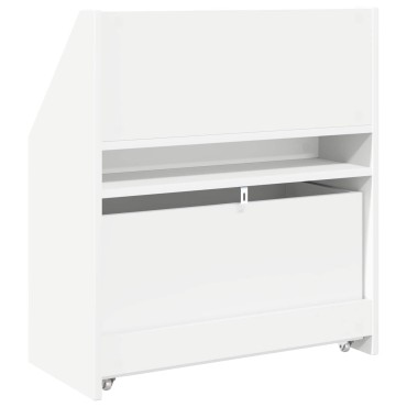 vidaXL Βιβλιοθήκη Παιδιών Λευκό 60x29,5x69cm Επεξεργασμένο Ξύλο 1 τεμ.