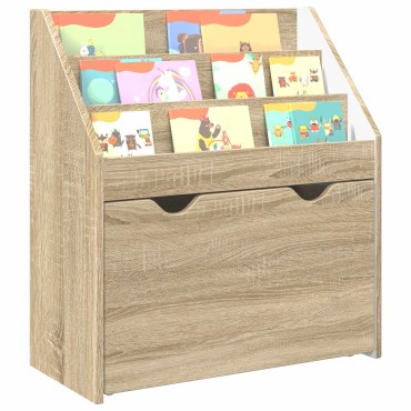 vidaXL Βιβλιοθήκη Παιδιών με συρτάρι Δρύς Sonoma 60x29,5x69 εκ 1 τεμ.