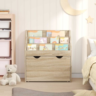 vidaXL Βιβλιοθήκη Παιδιών με συρτάρι Δρύς Sonoma 60x29,5x69 εκ 1 τεμ.